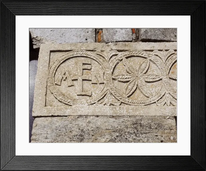 Framed Print : Church of Saint Mary. 7th c. SPAIN. Mambrillas de Lara. Quintanilla de las Vias. Church of Santa Mara. Western faade. Visigothic art. Architecture Framed Print : Church of Saint Mary. 7th c. SPAIN. Mambrillas de Lara. Quintanilla de las Vias. Church of Santa Mara. Western faade. Visigothic art. Architecture
