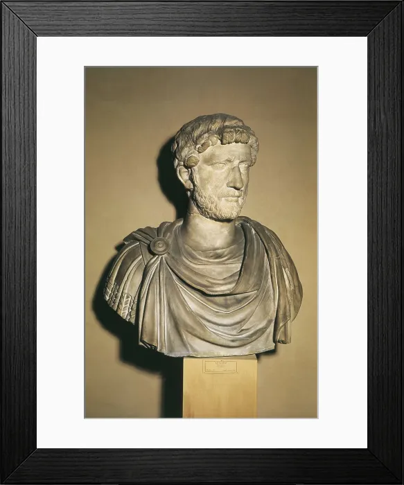 Framed Print : HADRIAN (76-138). Roman art. Early Empire. Sculpture on marble. ITALY. Venice. Archaeological Museum. AISA / Everett Collection**US SALES ONLY**