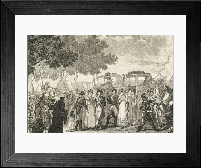Framed Print : Spain (1814). 'Vuelta de la esclavitud de S.M.D. Fernando VII' (Return from the slavery of H.M. Fernando VII)