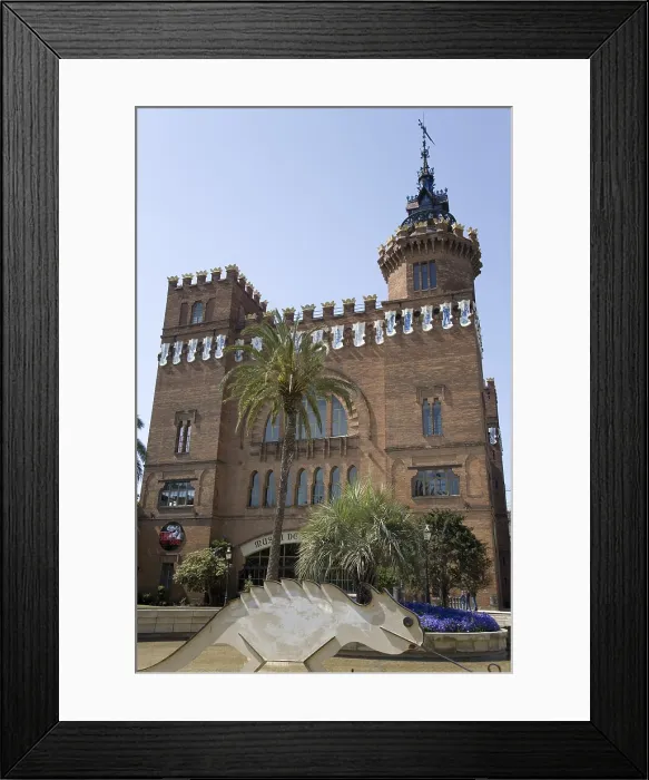 Framed Print : DOMENECH I MONTANER, Lluis (1850-1923). Three Dragons Castle (Museum of Zoology). 1888. SPAIN. Barcelona. Barcelona Zoology Museum. Modernism. Architecture