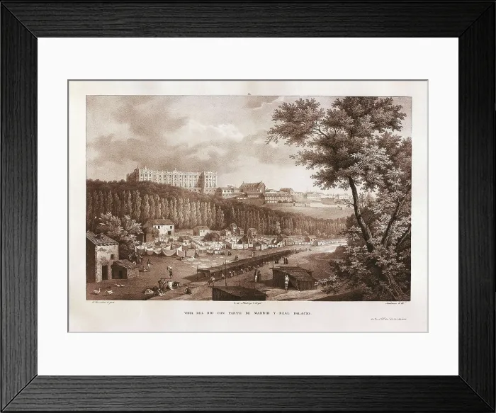Framed Print : Madrid (19th c.). Royal Palace. Litography. SPAIN. Madrid. Romantic Museum. AISA / Everett Collection**US SALES ONLY** Framed Print : Madrid (19th c.). Royal Palace. Litography. SPAIN. Madrid. Romantic Museum. AISA / Everett Collection**US SALES ONLY**