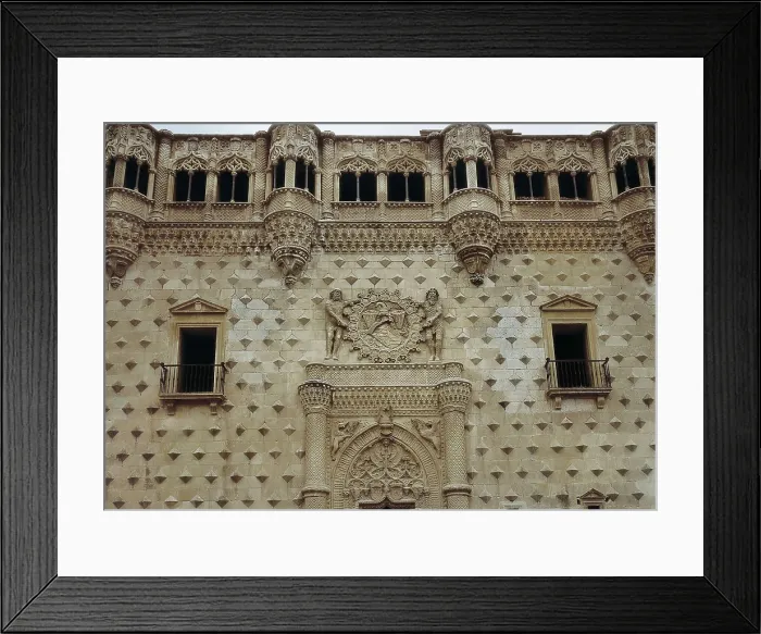 Framed Print : GUAS, Juan (1430-1496). Infantado Palace. SPAIN. Guadalajara. Infantado Palace. Gothic art. Architecture. AISA / Everett Collection**US SALES ONLY**
