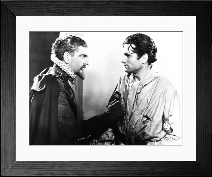 Framed Print : FIRE OVER ENGLAND, from left: Leslie Banks, Laurence Olivier, 1937