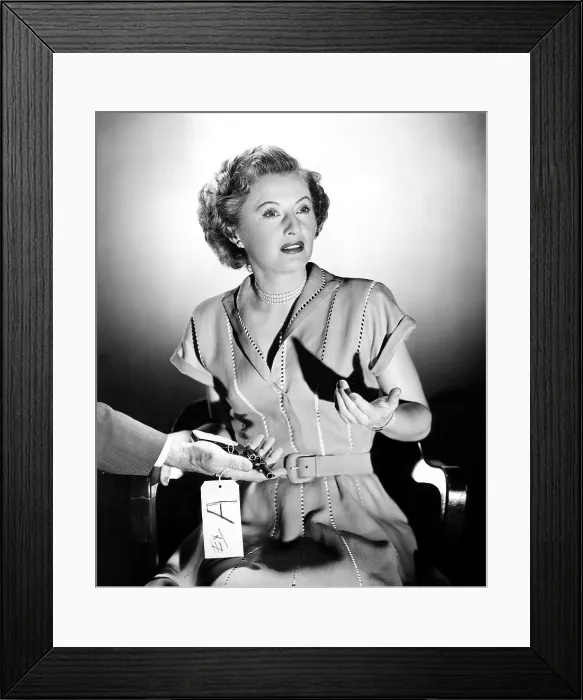 Framed Print : THE FILE ON THELMA JORDON, Barbara Stanwyck, 1950