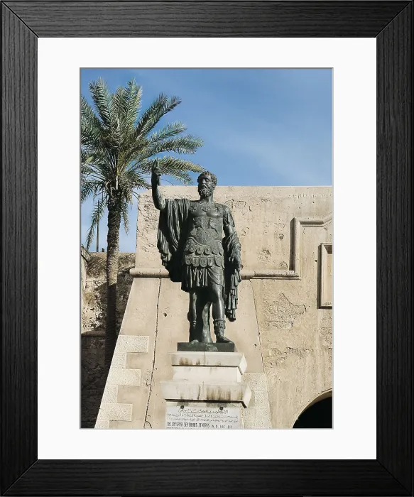 Framed Print : LIBYA. Tripoli. Sculpture of Septimius Severus. Sculpture on bronze. AISA / Everett Collection**US SALES ONLY** Framed Print : LIBYA. Tripoli. Sculpture of Septimius Severus. Sculpture on bronze. AISA / Everett Collection**US SALES ONLY**