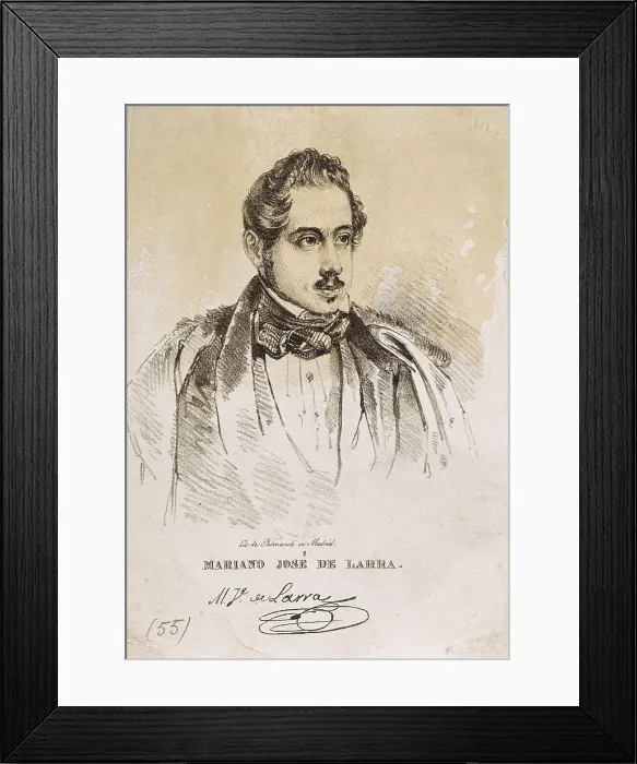 Framed Print : LARRA, Mariano Jos de (1809-1837). Spanish romantic writer and journalist. Litography. SPAIN. Madrid. Romantic Museum. AISA / Everett Collection**US SALES ONLY**