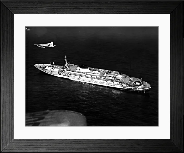 Framed Print : ANDREA DORIA, the Italian ocean liner is sinking in the ocean, 60 miles off of Nantucket Island, July 25, 1956, after its collision with the Swedish liner, Stockholm Framed Print : ANDREA DORIA, the Italian ocean liner is sinking in the ocean, 60 miles off of Nantucket Island, July 25, 1956, after its collision with the Swedish liner, Stockholm