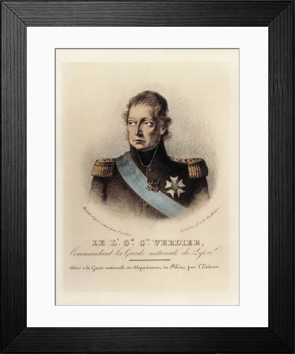 Framed Print : VERDIER, Jean Antoine, count of (1767-1839). Litography. AISA / Everett Collection**US SALES ONLY**