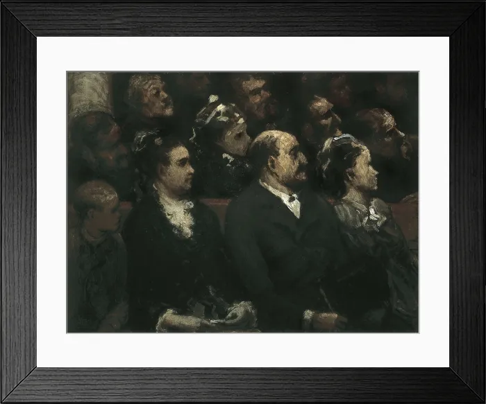 Framed Print : DAUMIER, Honor (1808-1879). French Theater (Theatre Francais). ca. 1856. Realism. Oil on canvas. UNITED STATES OF AMERICA. Washington. National Gallery of Art