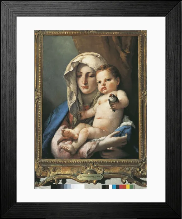 Framed Print : TIEPOLO, Giovanni Battista (1696-1770). Madonna of the Goldfinch (Madonna del Cardellino). ca. 1767 - ca. 1770. Baroque art. Oil on canvas. UNITED STATES OF AMERICA. Washington Framed Print : TIEPOLO, Giovanni Battista (1696-1770). Madonna of the Goldfinch (Madonna del Cardellino). ca. 1767 - ca. 1770. Baroque art. Oil on canvas. UNITED STATES OF AMERICA. Washington
