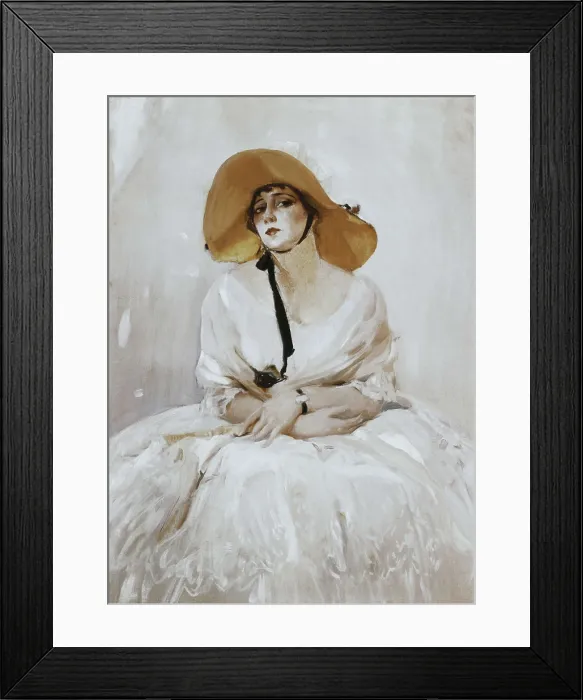 Framed Print : SOROLLA, Joaqun (1863-1923). Portrait of Raquel Meller. 1919. Oil on canvas. SPAIN. Madrid. Sorolla Museum. AISA / Everett Collection**US SALES ONLY**