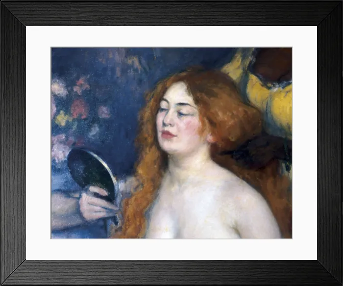 Framed Print : CANALS i LLAMBI, Ricard (1876-1931). The Toilet. ca. 1903. Central detail. Impressionism. Oil on canvas. SPAIN. Barcelona. National Art Museum of Catalonia Framed Print : CANALS i LLAMBI, Ricard (1876-1931). The Toilet. ca. 1903. Central detail. Impressionism. Oil on canvas. SPAIN. Barcelona. National Art Museum of Catalonia
