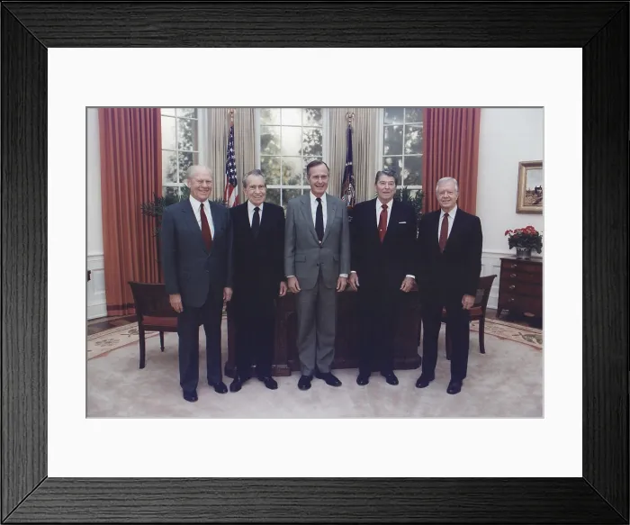 Framed Print : President George H.W Framed Print : President George H.W
