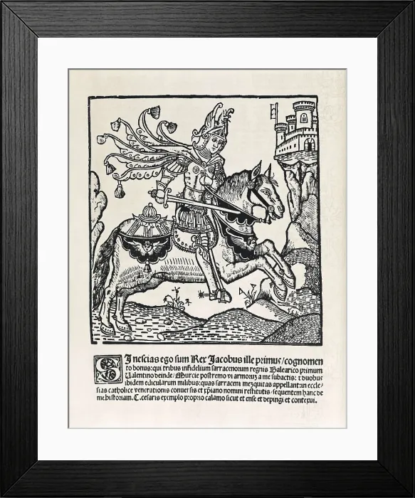 Framed Print : Spain. Crown of Aragon. Conquest of Valencia Framed Print : Spain. Crown of Aragon. Conquest of Valencia