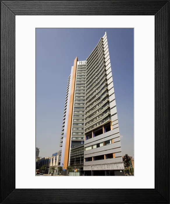 Framed Print : SPAIN. Barcelona. Princess Hotel. Architect: scar Tusquets, 2004. Architecture. AISA / Everett Collection - Image has fine art copyright