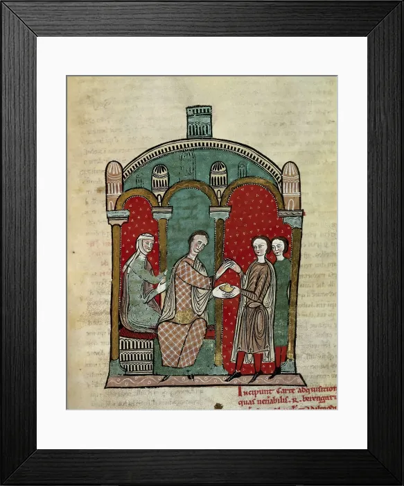 Framed Print : Liber Feudorum Maior. end 12th c. Royal cartulary carried out after Alfonso the Chaste's order Framed Print : Liber Feudorum Maior. end 12th c. Royal cartulary carried out after Alfonso the Chaste's order