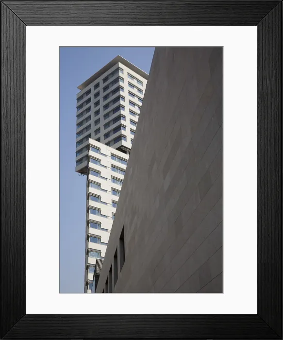 Framed Print : SPAIN. Barcelona. Hotel Hilton Diagonal Mar. Architect: scar Tusquets, 2005. Architecture. AISA / Everett Collection - Image has fine art copyright