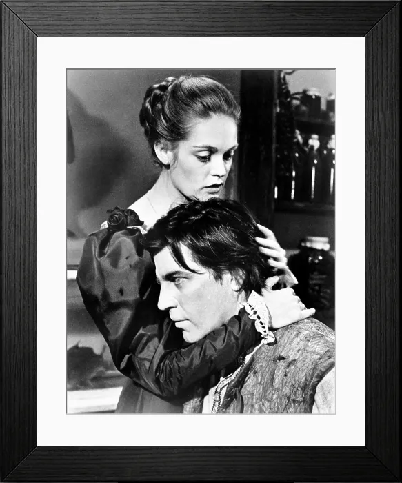 Framed Print : THE FIXER, from top, Elizabeth Hartman, Alan Bates, 1968