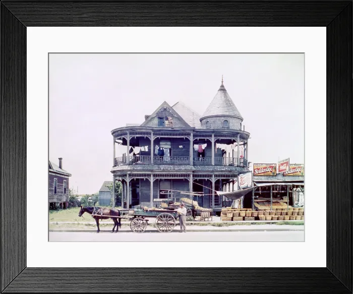 Framed Print : House in Houston, Texas, photograph by John Vachon, May, 1943 Framed Print : House in Houston, Texas, photograph by John Vachon, May, 1943