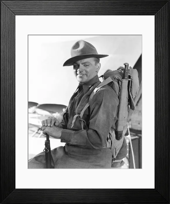 Framed Print : THE FIGHTING 69TH, James Cagney, 1940