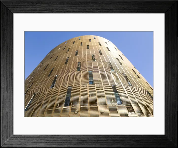 Framed Print : SPAIN. Barcelona. Biomedical Research Park (Parc de Recerca Biomdica), building by Manuel Brullet y Albert Pineda, 2000. Architecture