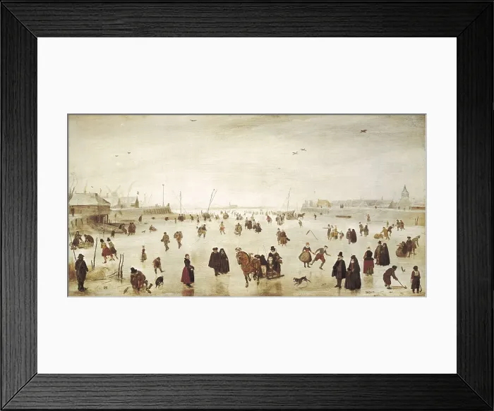 Framed Print : Avercamp, Hendrik (van) (1585-1634). Scene on the ice. ca. 1625. Baroque art. Oil on wood. UNITED STATES OF AMERICA. Washington. National Gallery of Art Framed Print : Avercamp, Hendrik (van) (1585-1634). Scene on the ice. ca. 1625. Baroque art. Oil on wood. UNITED STATES OF AMERICA. Washington. National Gallery of Art