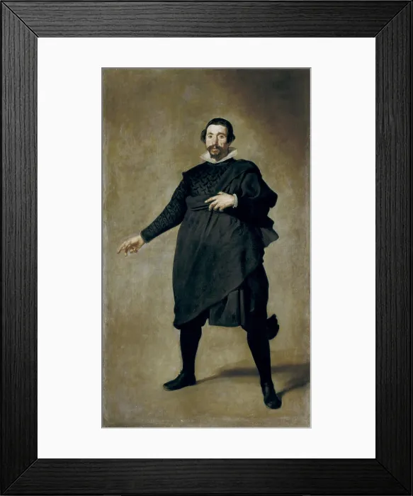 Framed Print : VELAZQUEZ, Diego Rodrguez de Silva (1599-1660). Portrait of the Buffoon Pablo de Valladolid. 1633. Baroque art. Oil on canvas. SPAIN. Madrid. Prado Museum Framed Print : VELAZQUEZ, Diego Rodrguez de Silva (1599-1660). Portrait of the Buffoon Pablo de Valladolid. 1633. Baroque art. Oil on canvas. SPAIN. Madrid. Prado Museum