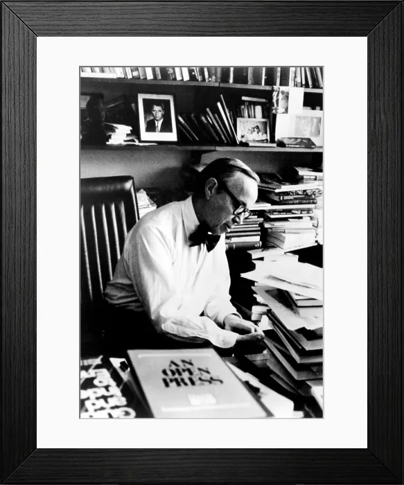 Framed Print : Historian and former White House aide Arthur M. Schlesinger Jr. circa 1973. Courtesy: CSU Archives  /  Everett Collection