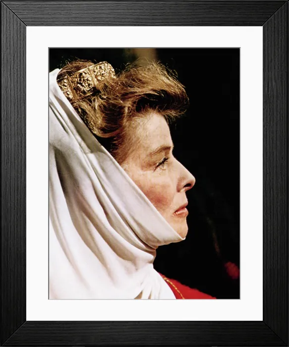 Framed Print : THE LION IN WINTER, Katharine Hepburn as Eleanor of Aquitaine, 1968
