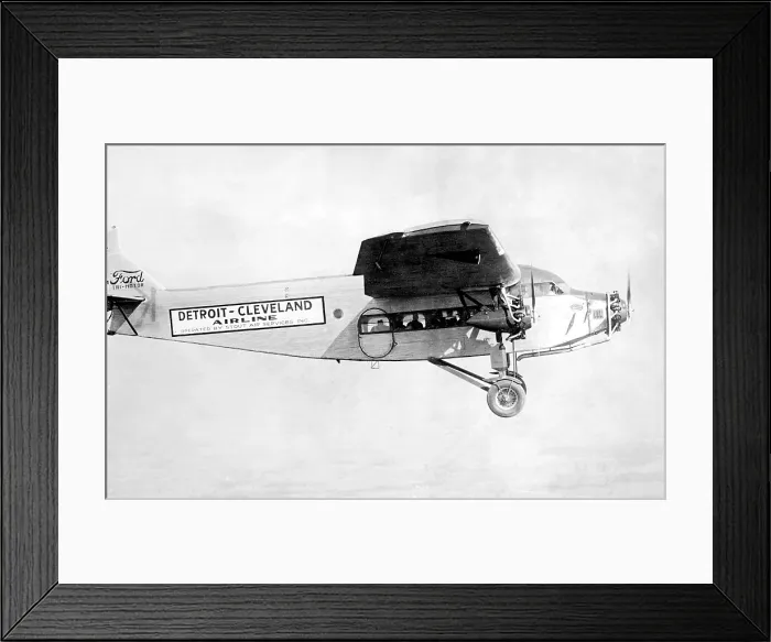 Framed Print : One of the first U.S. airline companies, the Detroit-Cleveland Airline, operated by Atout Air Services, Inc. 1927.. Courtesy: CSU Archives  /  Everett Collection