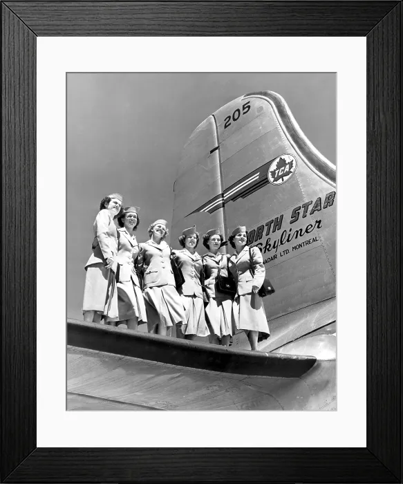 Framed Print : Stewardesses of the Trans-Canada Air Lines North Star (1949). Courtesy: CSU Archives  /  Everett Collection