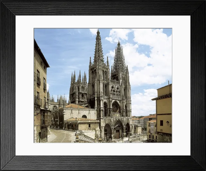 Framed Print : Burgos Cathedral of St. 1221-1568. SPAIN. CASTILE AND LEON. Burgos. Cathedral of St. Mary. Gothic art. Architecture. AISA / Everett Collection**US SALES ONLY**