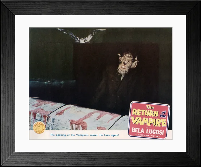 Framed Print : THE RETURN OF THE VAMPIRE, Matt Willis, 1944 Framed Print : THE RETURN OF THE VAMPIRE, Matt Willis, 1944