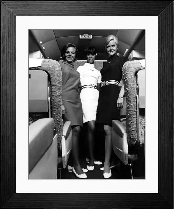 Framed Print : United Air Lines stewardesses in 1967.. Courtesy: CSU Archives / Everett Collection Framed Print : United Air Lines stewardesses in 1967.. Courtesy: CSU Archives / Everett Collection