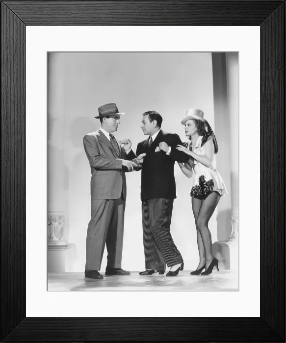 Framed Print : BROADWAY, from left: Pat O'Brien, George Raft, Janet Blair, 1942