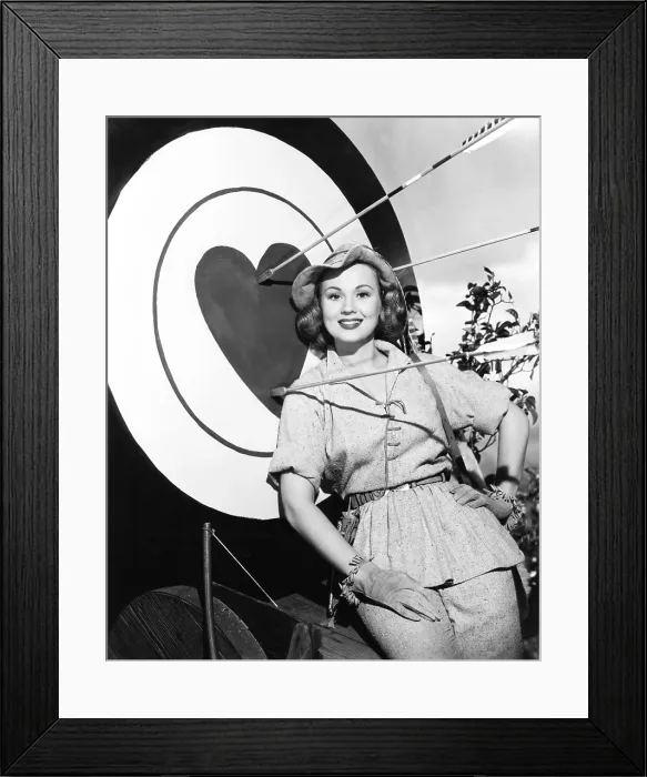 Framed Print : THE FLAME AND THE ARROW, Virginia Mayo, 1950
