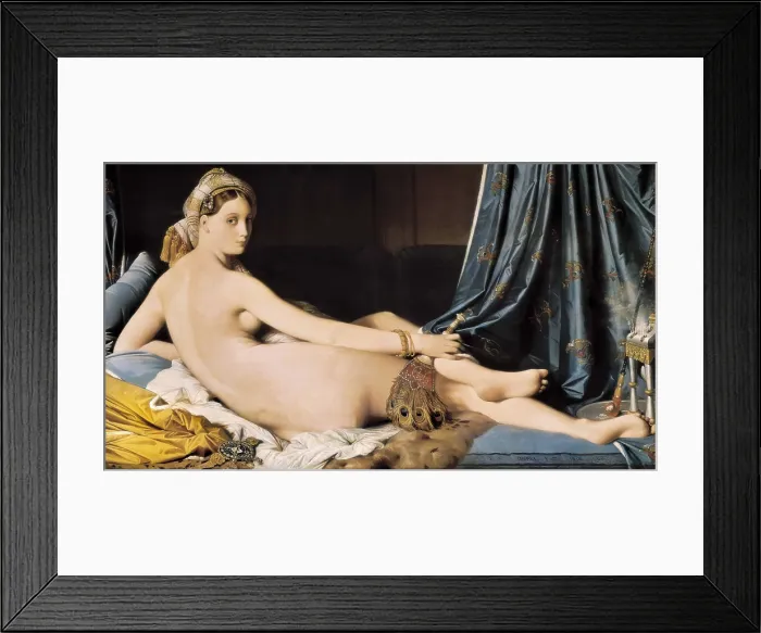 Framed Print : INGRES, Jean-Auguste-Dominique (1780-1867). La Grande Odalisque. 1814. Classicism. Oil on canvas. FRANCE. Paris. Louvre Museum. AISA / Everett Collection**US SALES ONLY**