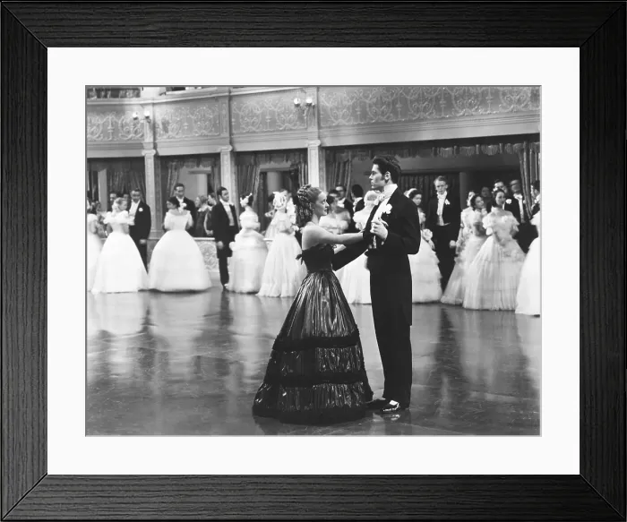 Framed Print : JEZEBEL, from left, front, Bette Davis, Henry Fonda, 1938