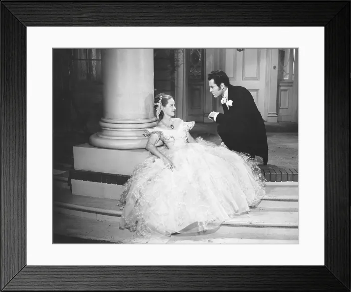 Framed Print : JEZEBEL, from left, Bette Davis, Henry Fonda, 1938