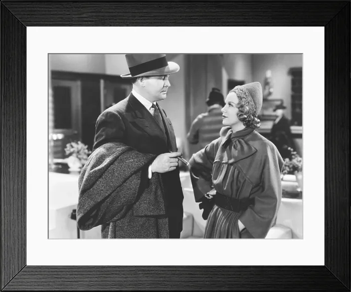 Framed Print : FLY AWAY BABY, from left: Barton MacLane, Glenda Farrell, 1937