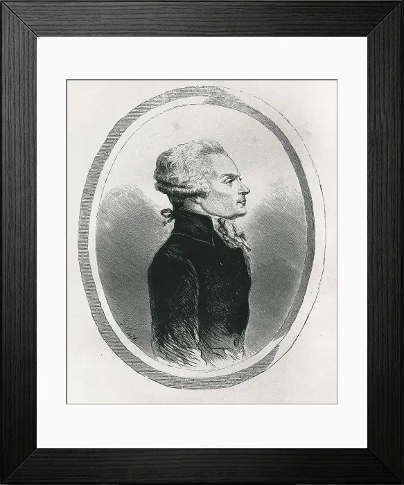 Framed Print : Robespierre, Maximilien de (1758-1794). Etching. AISA / Everett Collection**US SALES ONLY**