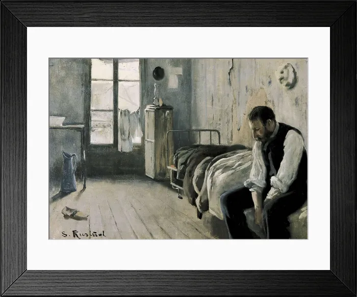 Framed Print : RUSIOL i PRATS, Sainttiago (1861-1931). My Room in Paris. 1896. Modernism. Oil on canvas. Private Collection. AISA / Everett Collection**US SALES ONLY** Framed Print : RUSIOL i PRATS, Sainttiago (1861-1931). My Room in Paris. 1896. Modernism. Oil on canvas. Private Collection. AISA / Everett Collection**US SALES ONLY**