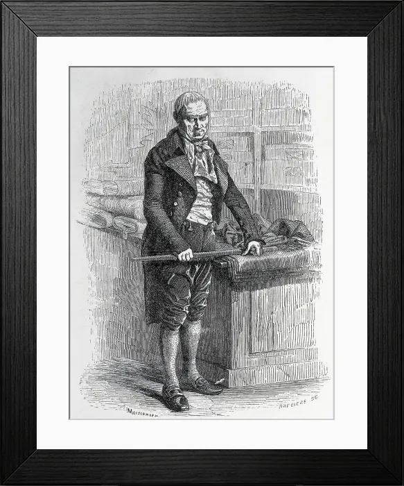 Framed Print : BALZAC, Honor de (1799-1850). Representation of 'Monsieur Guillaume' to illustrate 'La Comdie humaine' of Balzac. Edition published in Paris in 1863 Framed Print : BALZAC, Honor de (1799-1850). Representation of 'Monsieur Guillaume' to illustrate 'La Comdie humaine' of Balzac. Edition published in Paris in 1863