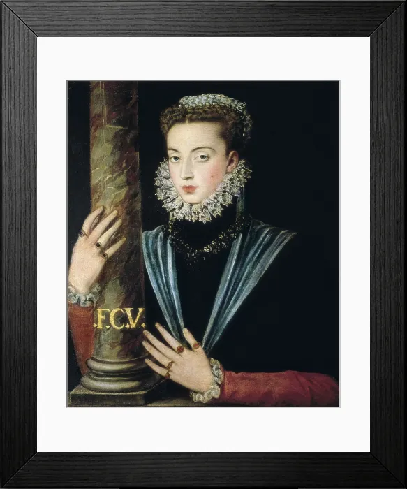 Framed Print : SANCHEZ COELLO, Alonso (1531-1588). Portrait of Juana de Austria. Renaissance art. Oil on canvas. AISA / Everett Collection**US SALES ONLY** Framed Print : SANCHEZ COELLO, Alonso (1531-1588). Portrait of Juana de Austria. Renaissance art. Oil on canvas. AISA / Everett Collection**US SALES ONLY**