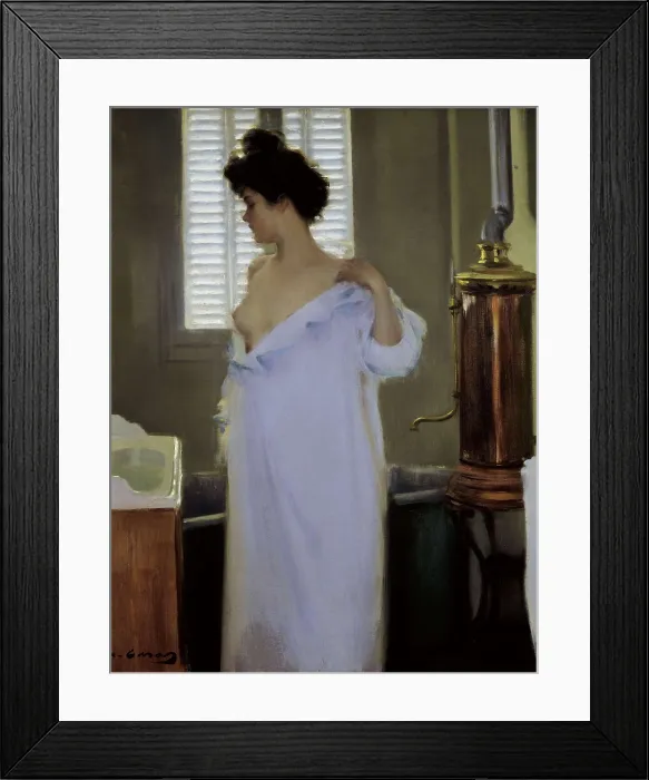 Framed Print : CASAS i CARBO, Ramn (1866-1932). Before the Bath. 1894. Modernism. Oil on canvas. SPAIN. Monistrol de Montserrat. Museum of Montserrat. AISA / Everett Collection**US SALES ONLY** Framed Print : CASAS i CARBO, Ramn (1866-1932). Before the Bath. 1894. Modernism. Oil on canvas. SPAIN. Monistrol de Montserrat. Museum of Montserrat. AISA / Everett Collection**US SALES ONLY**