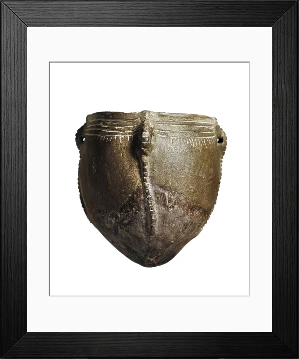 Framed Print : Vase. 6th mil. - 4th mil. BC. Neolithic art. Ceramics. SPAIN. Cordoba. Archaeological Museum of Cordoba. Proc: SPAIN. Zuheros. Cave of the Bats