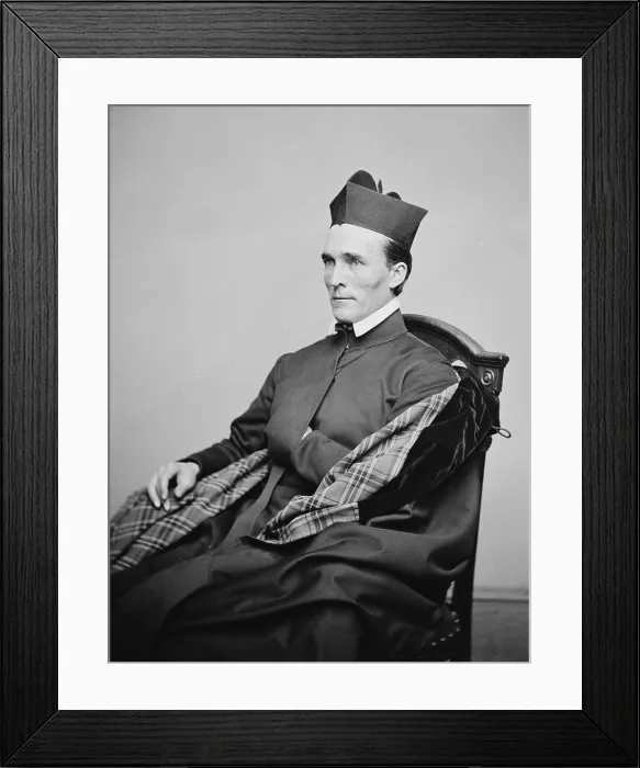 Framed Print : Father McGuire of Georgetown University in 1866