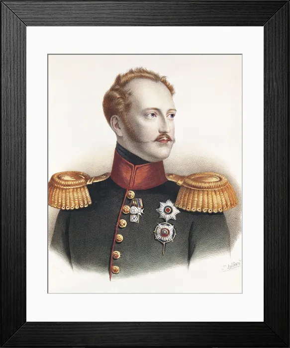 Framed Print : Nicholas I (1796-1855). Czar of Russia (1825-1855)brother and successor of Alexander I. Litography. ITALY. Rome Framed Print : Nicholas I (1796-1855). Czar of Russia (1825-1855)brother and successor of Alexander I. Litography. ITALY. Rome