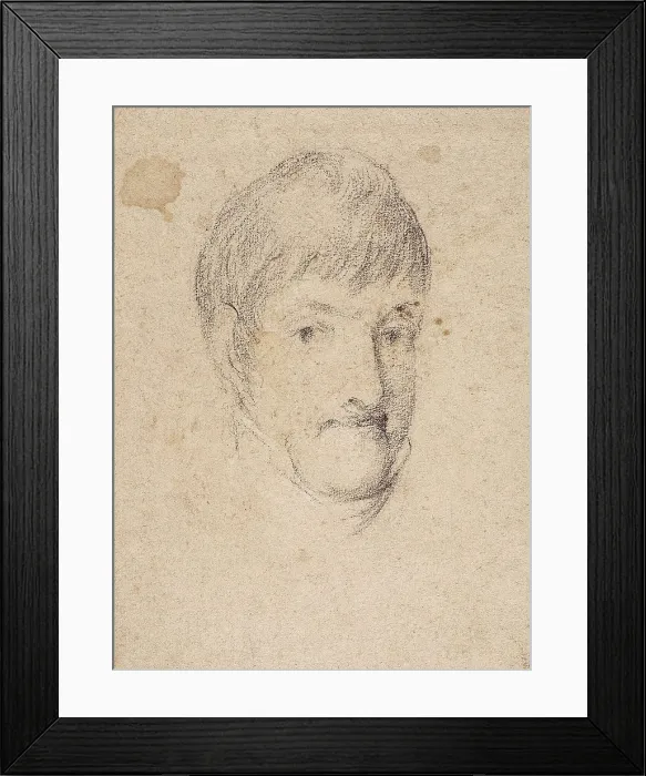 Framed Print : GOYA Y LUCIENTES, Francisco de (1746-1828). Fernando VII. Drawing. SPAIN. Madrid. National Library. AISA / Everett Collection**US SALES ONLY**