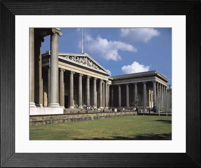 Framed Print : British Museum facade, building built between 1823 and 1852. Neoclassicism. Architecture. UNITED KINGDOM. London. The British Museum. AISA / Everett Collection**US SALES ONLY**